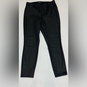 Ladies Bold Elements black faux leather jean size 14 worn 1x perfect condition